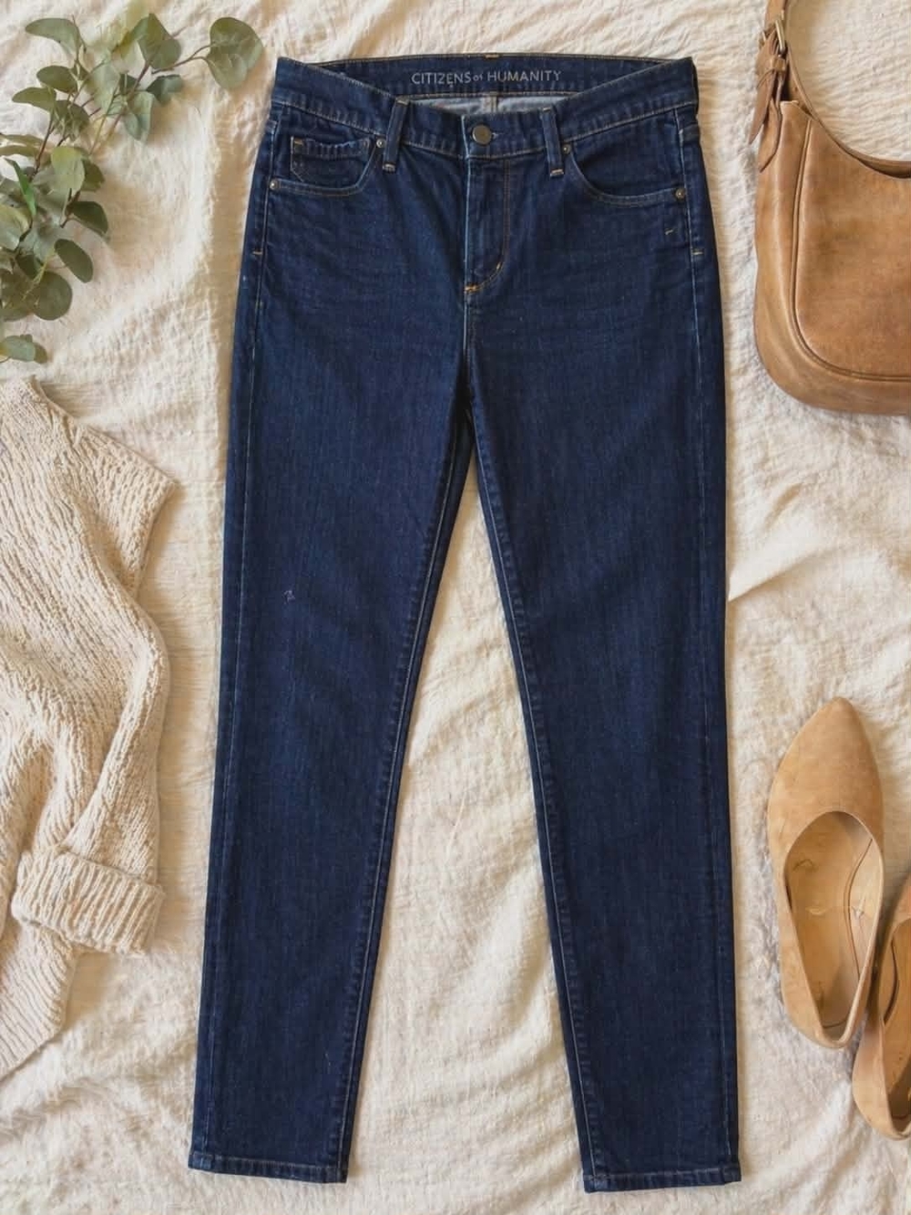 Citizens Of Humanity Deep Indigo Skinny Jeans Size 28